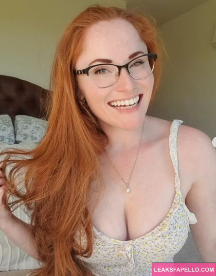 LoveAmyPond @loveamypond OnlyFans big tits redhead big tits thick ass hot sexy only fans model wearing white dress