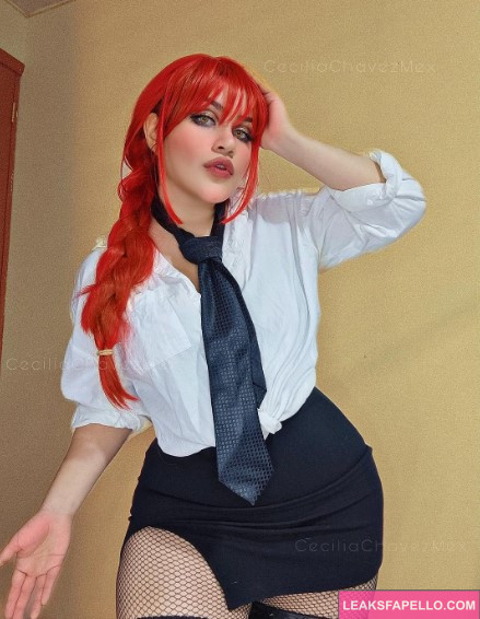 Cecilia Chávez @muvamoore OnlyFans ig tits curvy thick ass only fans model wearing kakegurui cosplay outfit