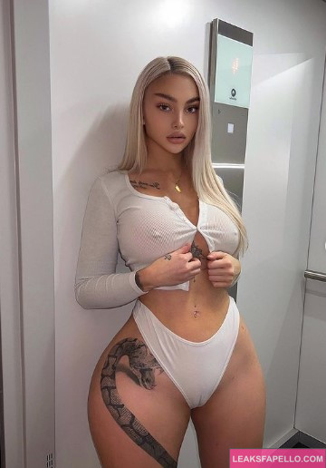 Celine Centino @ccentino OnlyFans blonfe big tits thick thigh big ass hot sexy only fans model wearing white underwear and tops