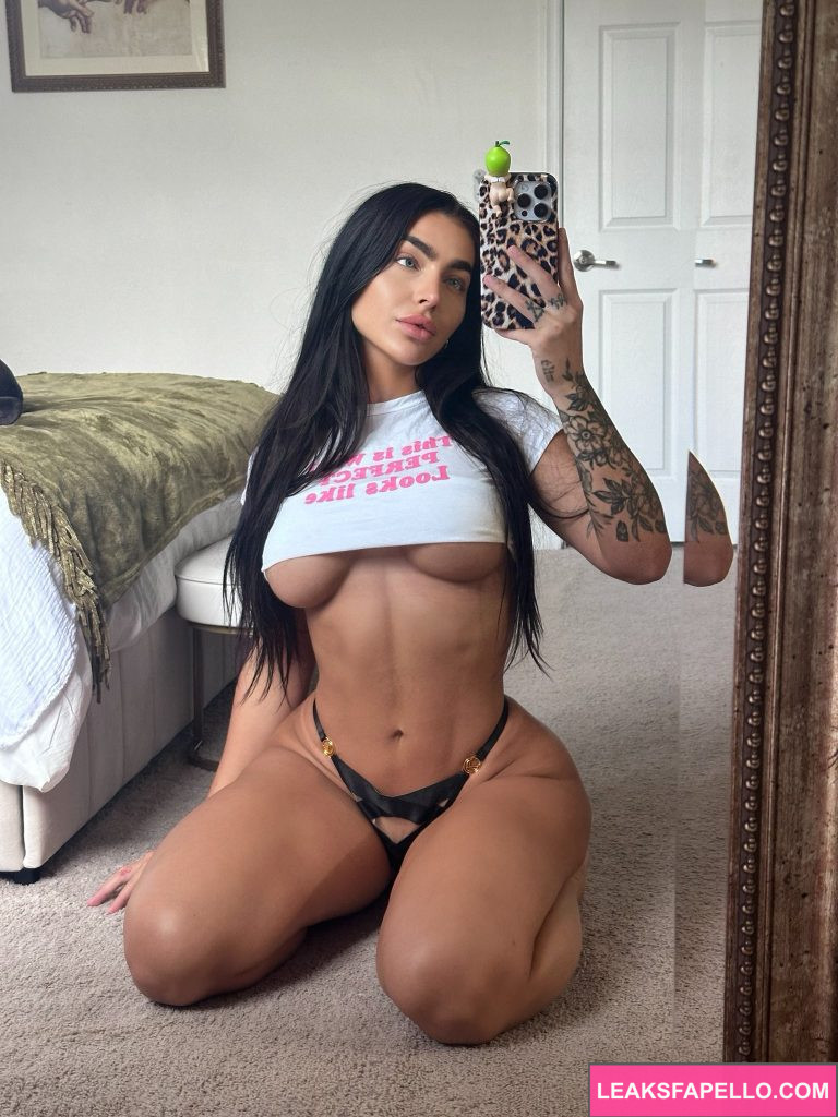 Emily Rinaudo @emjayplays OnlyFans big tits gorgeous hot thick only fans model sexy selfie in the mirror