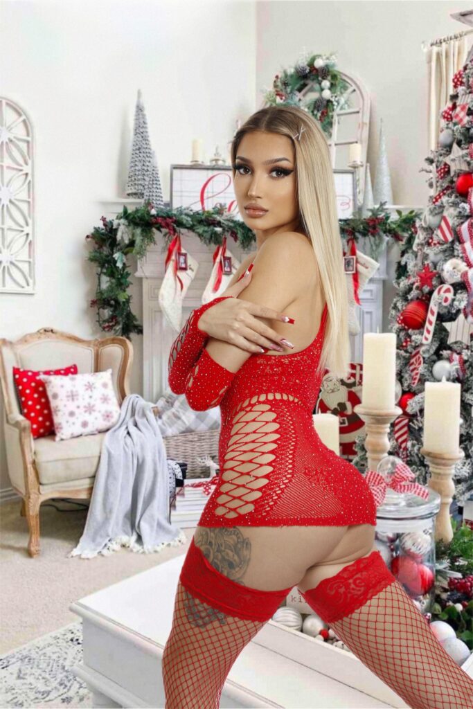 Seremis Star @seremis OnlyFans big tits super sexy model wearing red lingerie